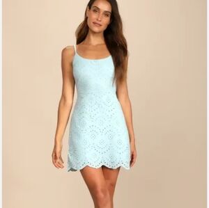 Lulus Eyelet Mini Dress